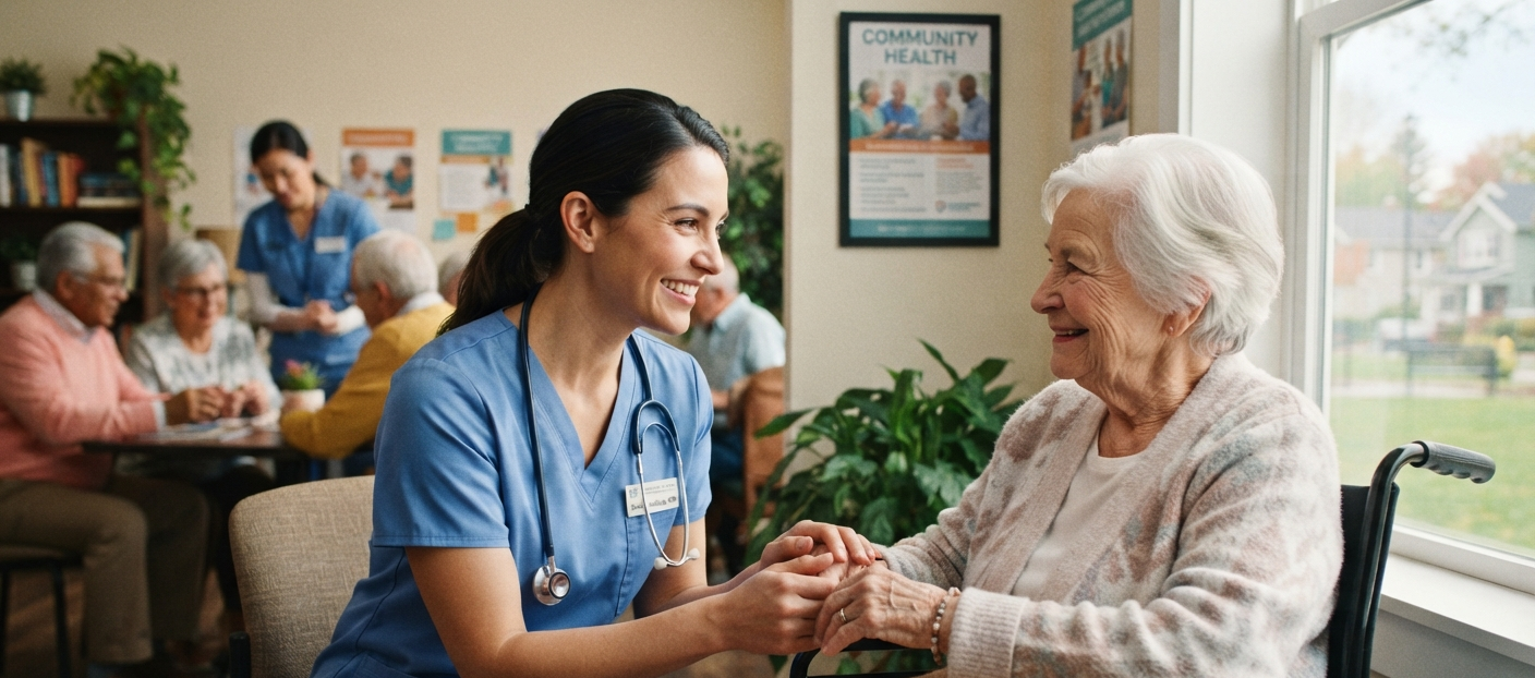 Compassionate nursing care providing professional healthcare support in communities