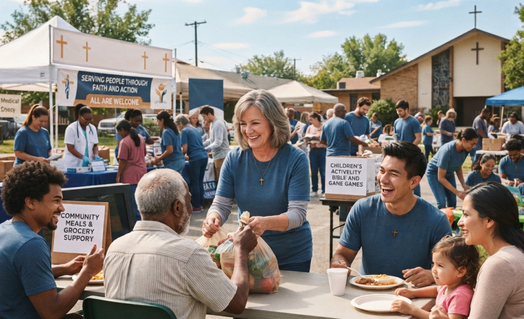 Christian community outreach programs in Ontario supporting families through faith and service